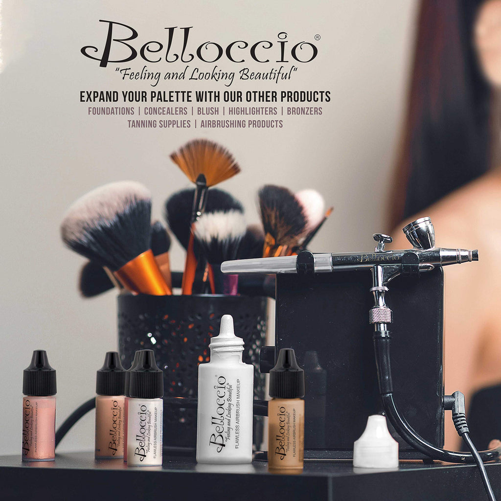 Cordless Handheld Airbrush Makeup System for Medium Shades
